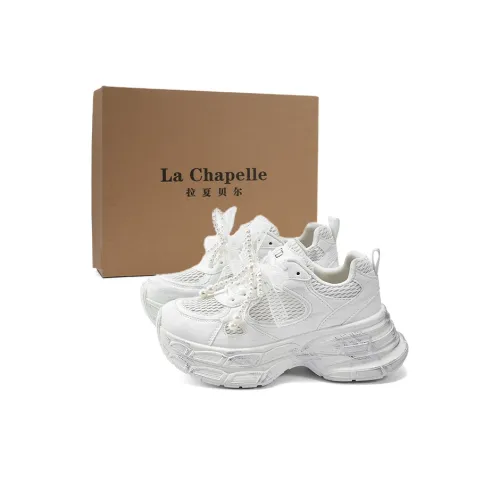 La Chapelle Устойчивые к истиранию низкие топы с толстой подошвой Женские Белые