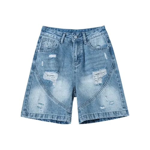 Garbege Синие Женские Джинсовые Шорты