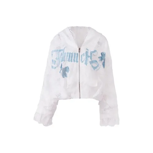 TCH Белое Женское Короткое Пальто