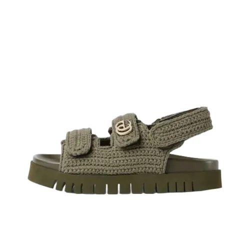 GUCCI Double G One Strap Sandals Women's Dark Green GUCCI Двойной G One Ремешок Сандалии Женские Темно-зеленый