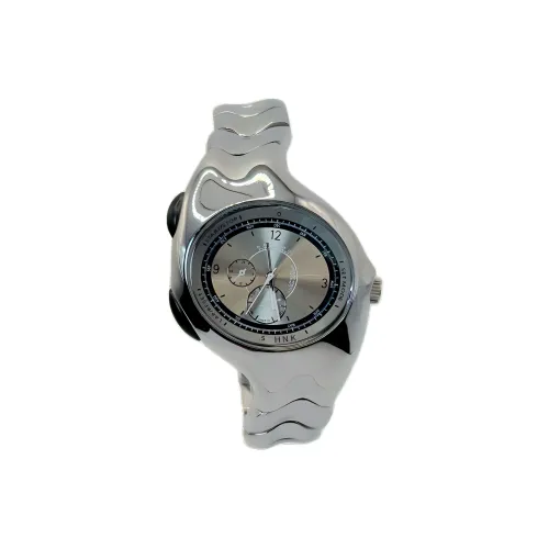 HNK Кварцевый механизм металл ремешок унисекс черный циферблат