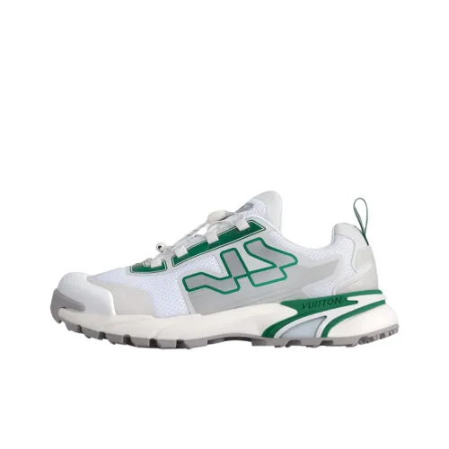 LOUIS VUITTON Runner Tatic Low Топ Повседневная обувь Мужская Белый Серый Зеленый