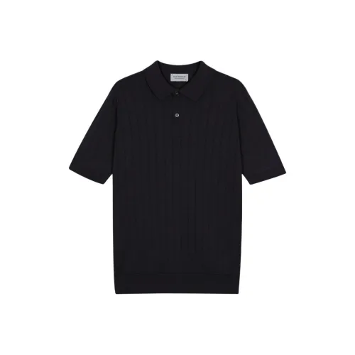 JOHN SMEDLEY Морской Синий Мужская Поло