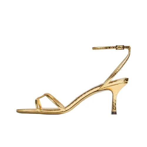 Jimmy Choo 1998 Leo One Sandals с ремешком 6,5 см женские золотые