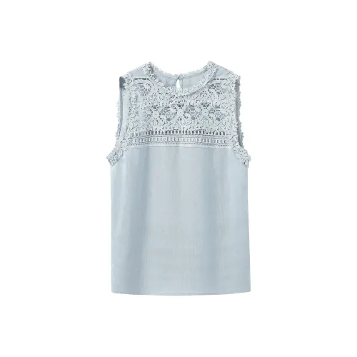 HANGYIGE Blue Women's Shirts HANGYIGE Синие Женские Рубашки