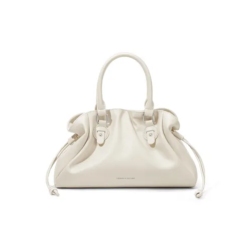 CNOLES Коровья кожа Сумка Стандартная Женская Белая Черная