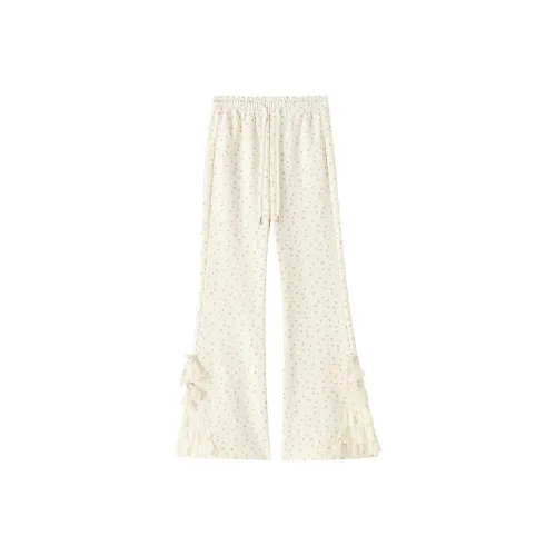 AHDO Абрикос Женские Повседневные Брюки