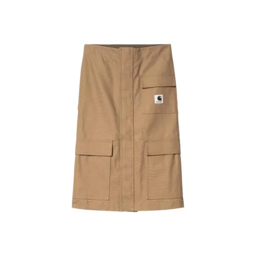 Sacai X Carhartt WIP Повседневный Длинный Юбка Женские Хаки