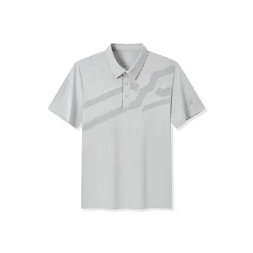 XTEP Bright Moon Gray Men's Polo