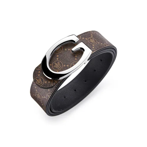 Jeccieziio Ремни из коровьей кожи Мужские металлические золотые серебряные ширина 3,8 см