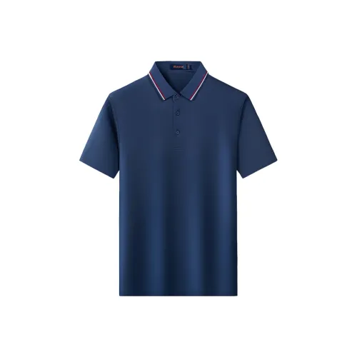 LOZ Синий Серый Мужская Рубашка Поло