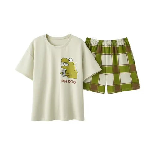 QIAOJIAREN Little Динозавр Женские Пижамные комплекты