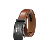 Черные линзы / металлическая пряжка + 95 узор, кофейный ремень