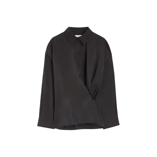 Lemaire Рубашка Женская Темно-Кофейная