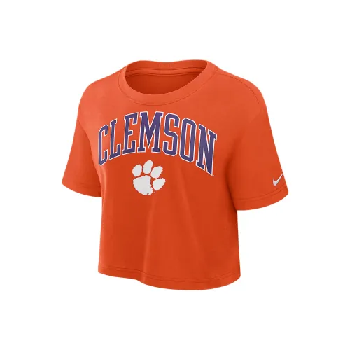 Nike одежда Апельсиновые Женские Футболки