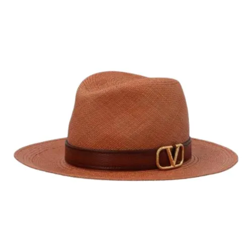 Valentino Натуральная кожа Цилиндры Женские Коричневый