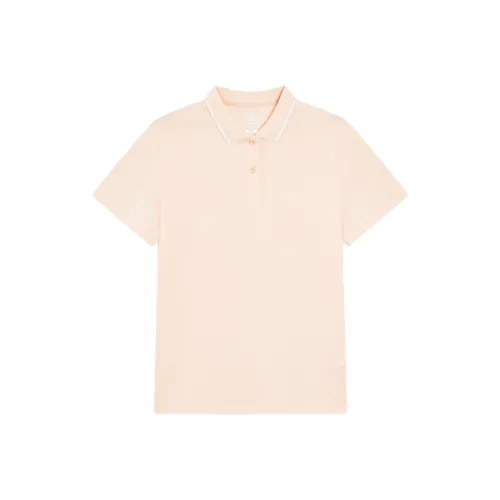 PEAK Поло Женское Светло-Персиковое Красное