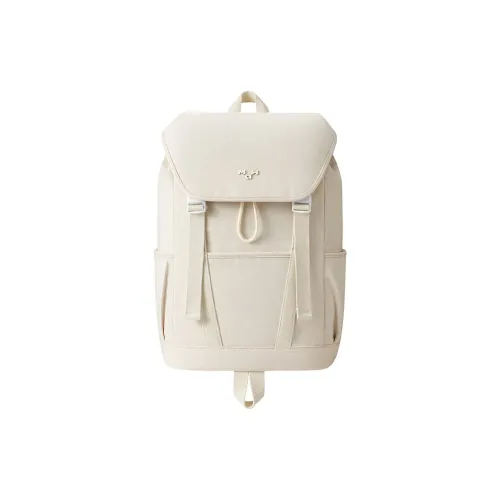 MAH Переработанный хлопок холст рюкзак женский экрю