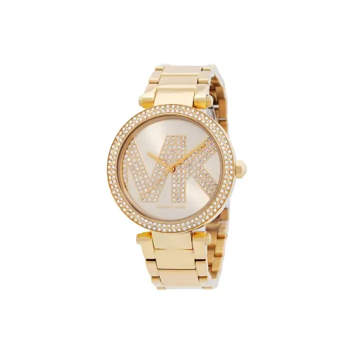 MICHAEL KORS Женские часы Кварцевый механизм Ремешок из нержавеющей стали 39 мм Циферблат из золота