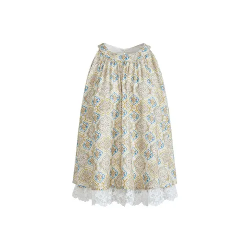 KUOSE Бежево-абрикосовые Женские Шифоновые Рубашки