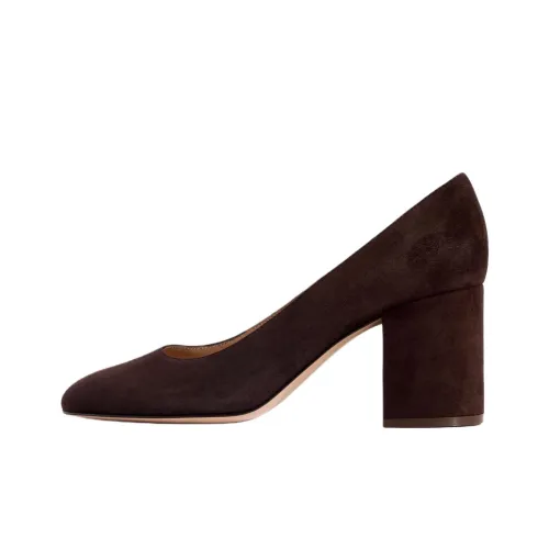 GIANVITO ROSSI Высокие каблуки Шоколад Женские