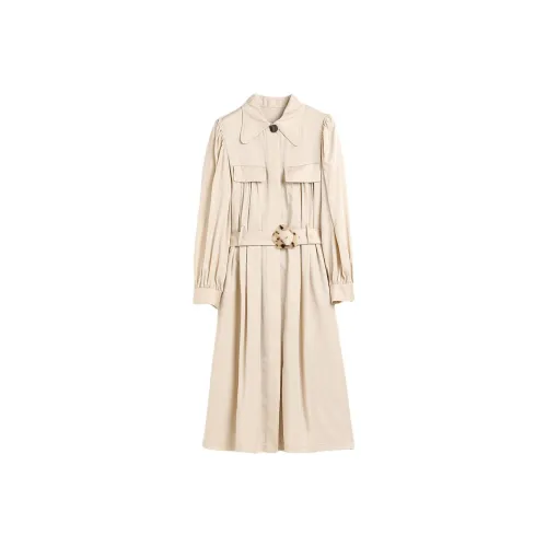 Hang Yi Court Длинное платье с длинными рукавами женское