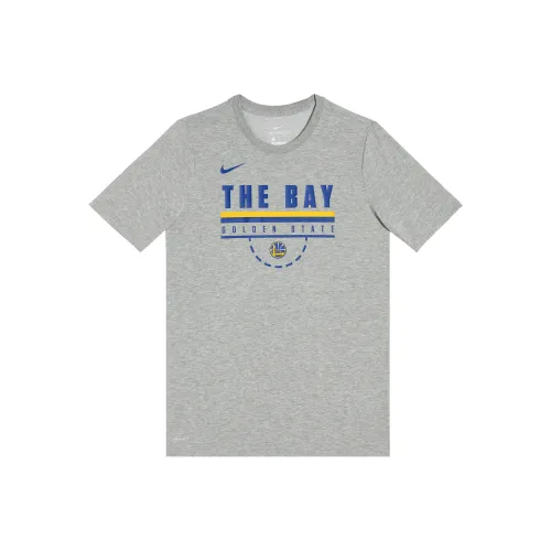 Nike x NBA Dri Fit Golden State Warriors T-Shirt Серый Унисекс