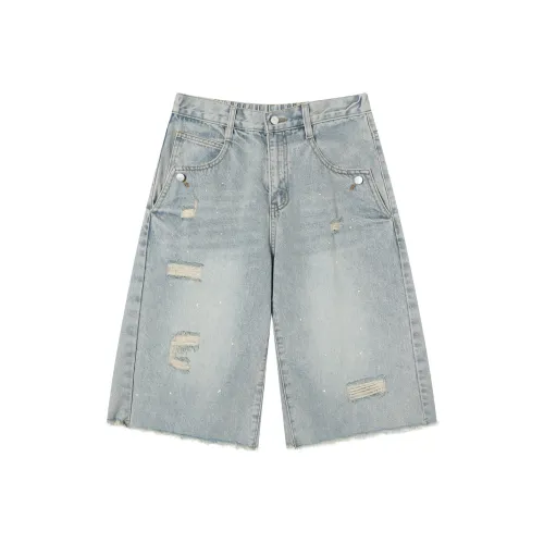 TGNS Джинсовый синий Унисекс Повседневные шорты