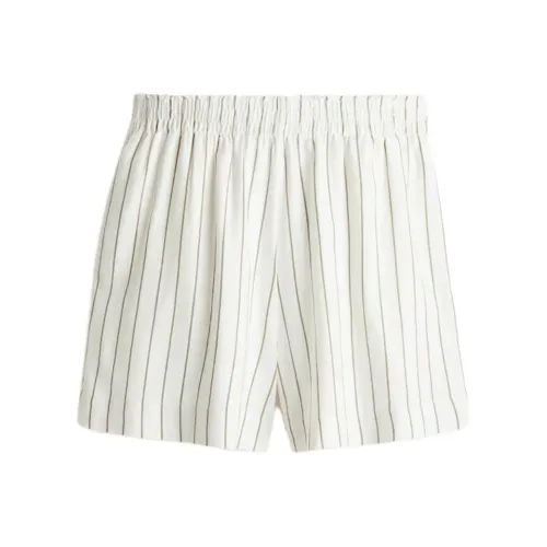 H&M Белые/бежевые Женские Повседневные шорты