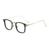 Чёрный розовый золотая рамка с белыми линзами T69