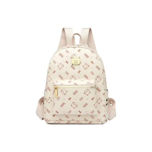 TOUTSEUL YOLO ПУ (полиуретан) Рюкзак Женские Экрю Желтый Розовый