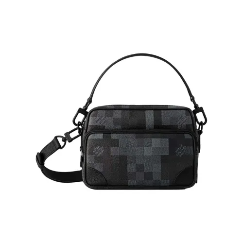 LOUIS VUITTON Nil DAMOFLAGE Черная Холщовая Сумка через плечо Сумка Мужская Черная