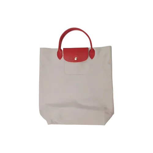 LONGCHAMP Le Pliage RE Play Холст и Кожаная Тоут Сумка Сумка для покупок Сумка Женская Серый и Синий