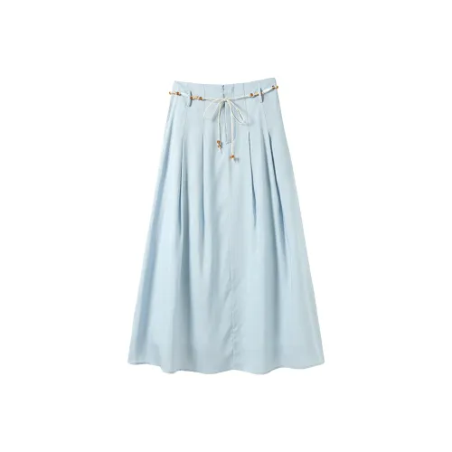 Hang Yi Court Повседневный Длинный Юбка Женские