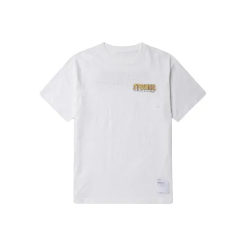 Satisfy co-branded money Белая мужская футболка T-рубашка