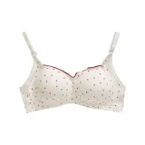 Бесштанный топ с принтом в горошек