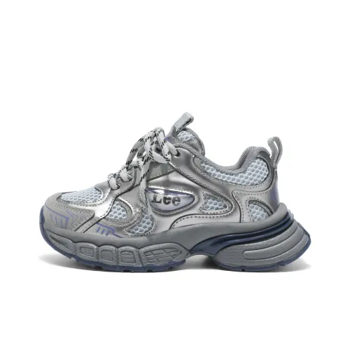 Lee Slip-resistant Anti KICK Амортизация Устойчивый к истиранию Дышащий Низкий Топ Повседневная обувь Темно-серый Детский