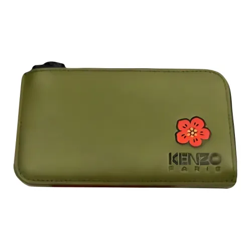 KENZO Кожа Кошелек Держатель для карт Женские Зеленый