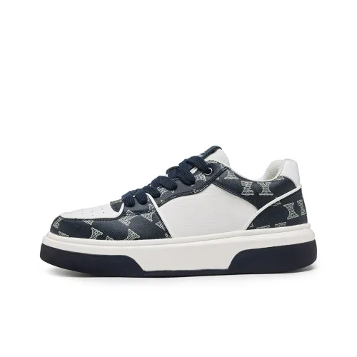 DIKENROK Slip-resistant Abrasion-resistant And Balanced Low Top Skateboarding Shoes Men's