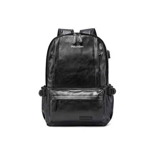 Mulinsen Полиэстер с ПУ (полиуретан) Рюкзак Унисекс Черный