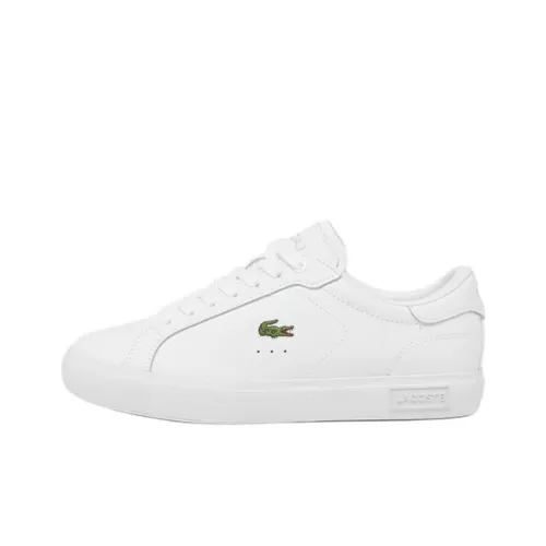 LACOSTE Powercourt Износостойкий и Легкий Низкий Топ Кроссовки для скейтбординга Женские Белые