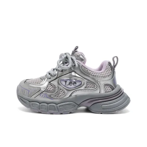 Lee Slip-Resistant Anti-KICK Амортизация Дышащий Легкий Амортизация Низкий Топ Повседневная Обувь Фиолетовый Детский