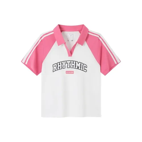 XTEP Поло Женское Натуральный Белый Hawk Красный