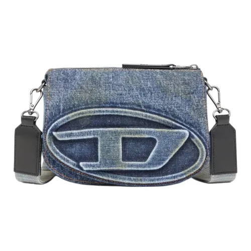 DIESEL Хлопок Сумка через плечо Унисекс Синий