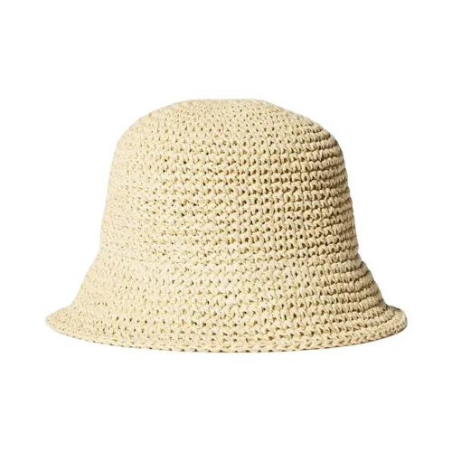 UNIQLO Целлюлоза Шляпы ведра Женские Экрю