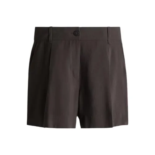 H&M Темно-кофейные женские повседневные шорты