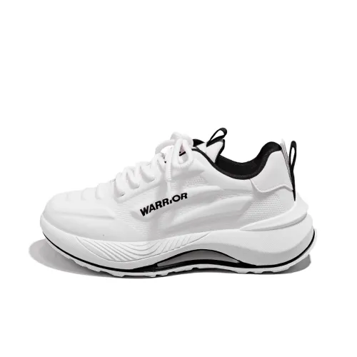 Warrior Low Топ Беговые кроссовки Мужской Белый Угольно-черный