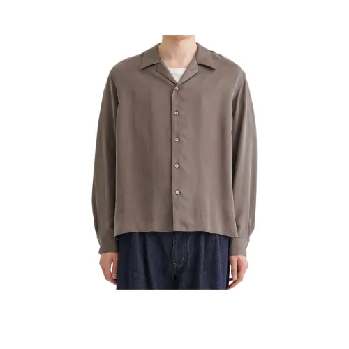 UNITED TOKYO Серый Бежевый Мужские Рубашки