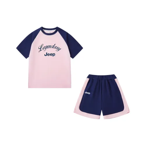 JEEP Повседневная Спортивная Одежда 2 Предмета Комплект Розовый Детский