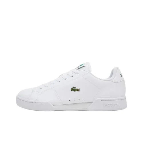 LACOSTE Carnaby Cup Износостойкий и Легкий Низкий Топ Кроссовки для скейтбординга Женские Белые
